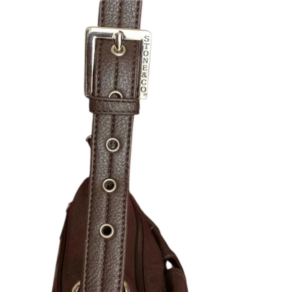 Stone & Co. Leather Shoulder Bag w/Front Pouches - Picture 5 of 10
